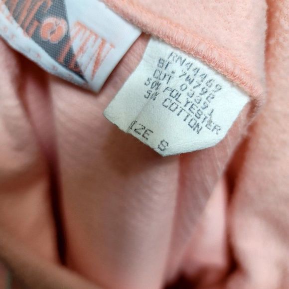 Vintage 80s Hang Ten Size S Pink‎ Ribbed Dropped Waist Sweatshirt Dress New Wave - Picture 8 of 8